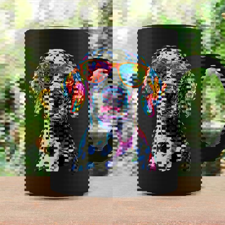 ダルメシアンとサングラスの犬 ダルメシアンが大好きです コーヒーマグ ギフトのアイデア