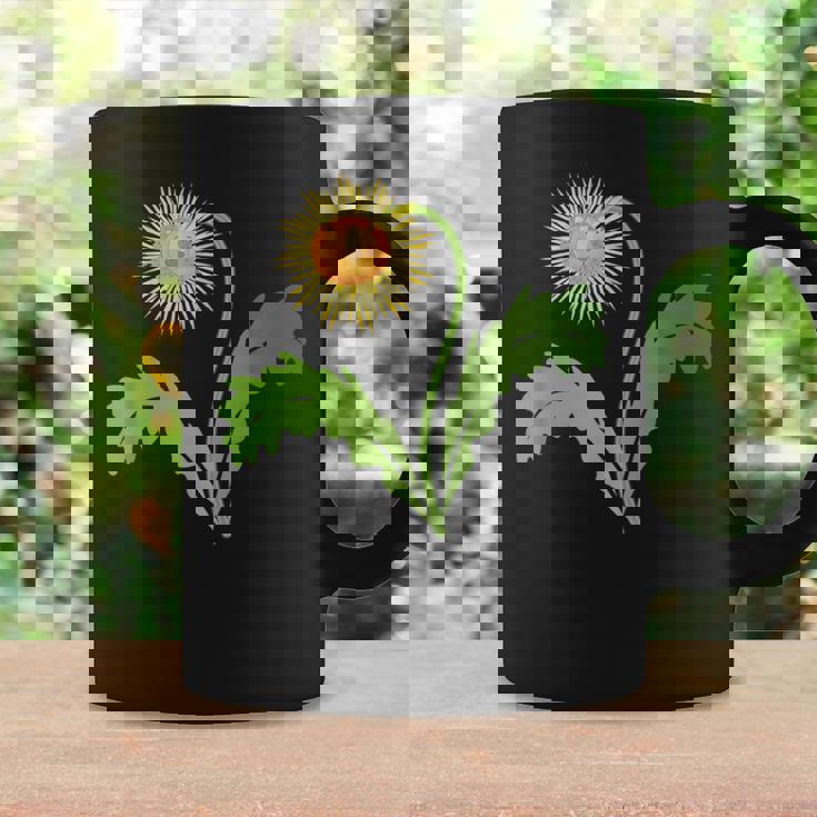 ダンディライオン タンポポ 黄色い花 ライオンの頭 コーヒーマグ ギフトのアイデア