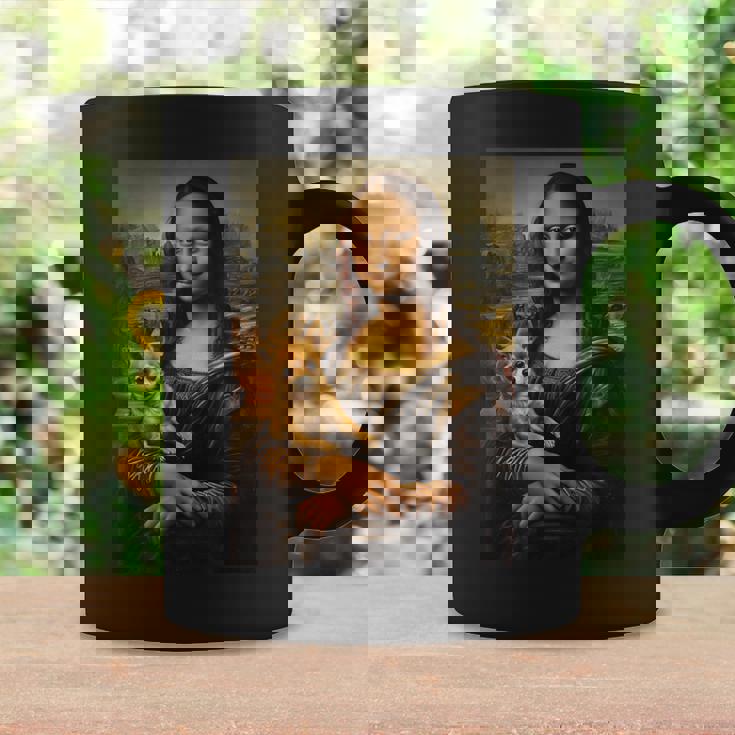 チワワ モナリザ 絵画 アート 犬 ママ お父さん コーヒーマグ ギフトのアイデア