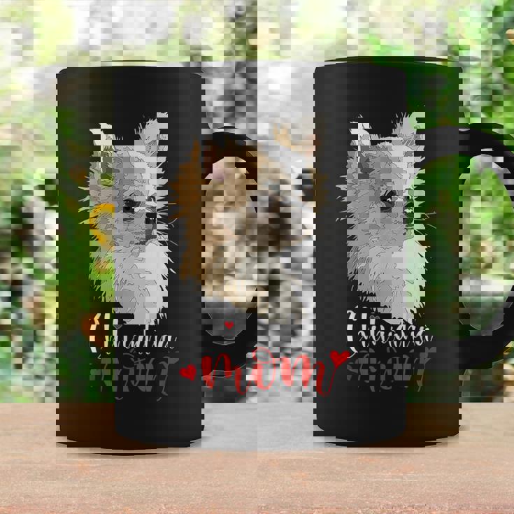 チワワ ロングヘア チワワ ロングヘア ママ ママ 犬好き コーヒーマグ ギフトのアイデア