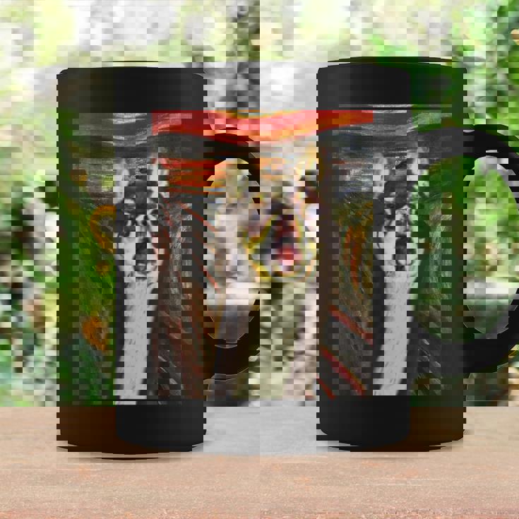 チワワ 面白いtシャツ 犬 ムンクの叫び かわいい メンズ 子供 おもしろ 服 グッズ ネタ わんこ コーヒーマグ ギフトのアイデア