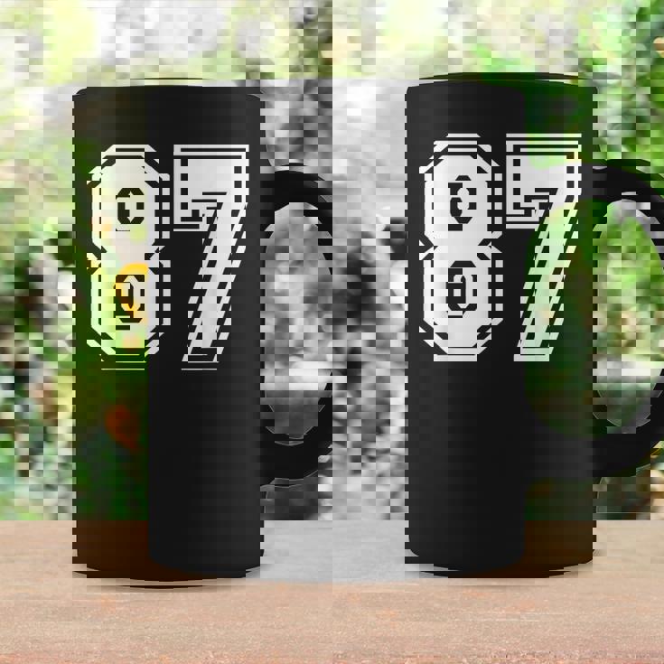 チームジャージーナンバー87 スポーツギフト コーヒーマグ ギフトのアイデア