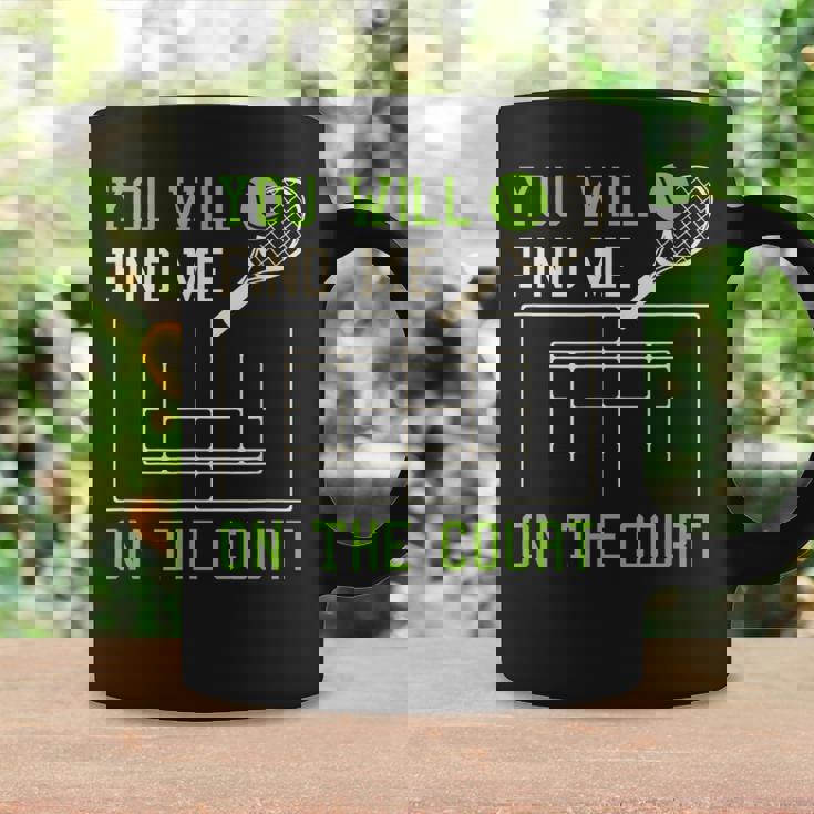 テニスコート テニスプレーヤー おもしろ名言集 コーヒーマグ ギフトのアイデア