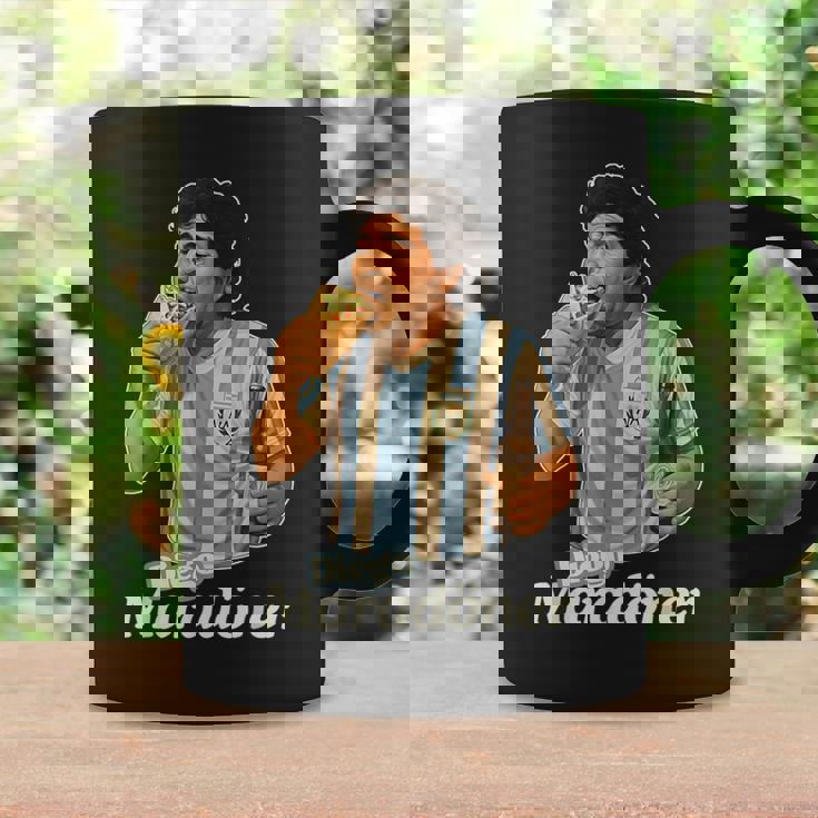 ディエゴ・マラドーナー X デリシャス ドニ ミーム ドナー ケバブ好き コーヒーマグ ギフトのアイデア