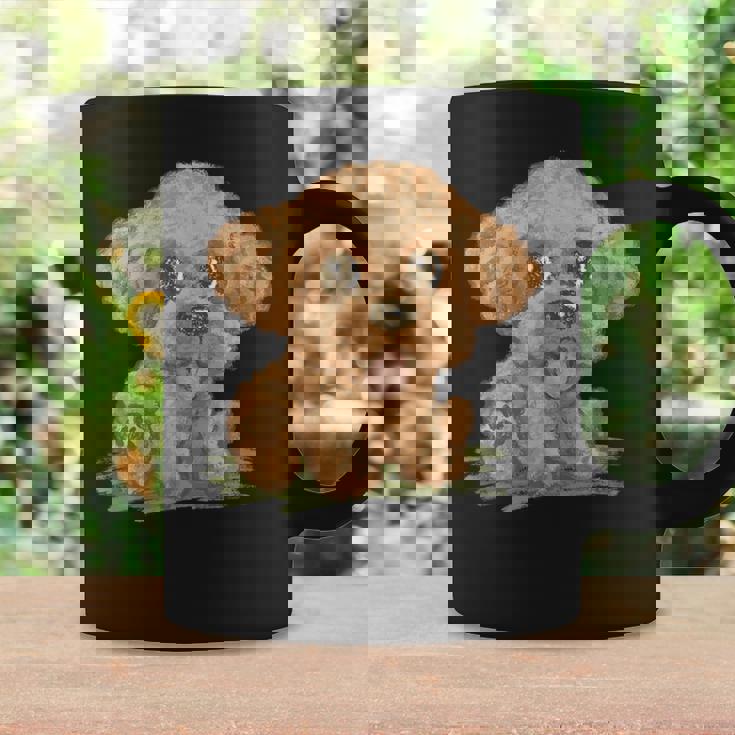 トイプードル かわいい いぬ 子犬 ペット おもしろ 動物 イラスト コーヒーマグ ギフトのアイデア