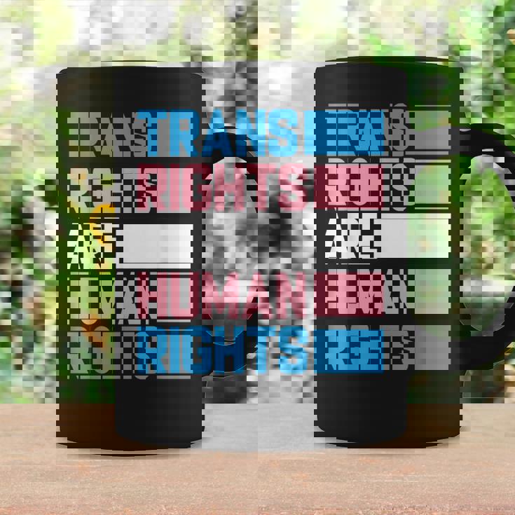 トランスライツは人権トランスジェンダープライドフラッグ コーヒーマグ ギフトのアイデア