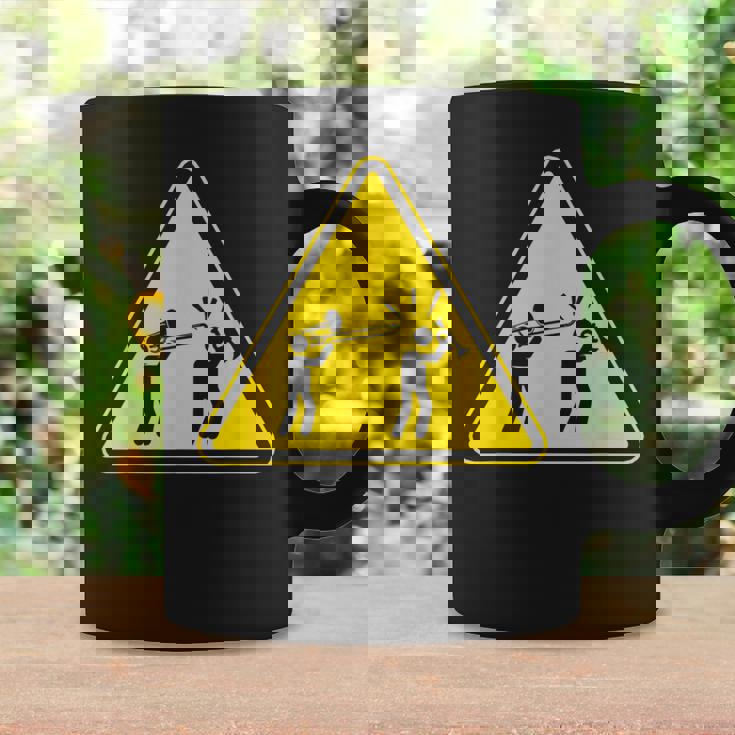 トランペット注意面白いトロンボーン奏者 コーヒーマグ ギフトのアイデア