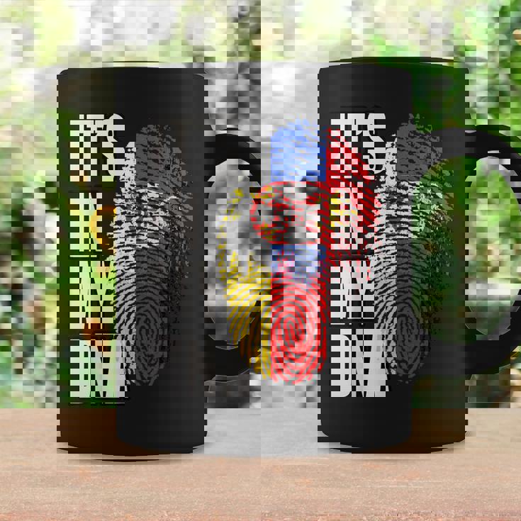 ドイツとセルビアのdna遺産フラグ コーヒーマグ ギフトのアイデア