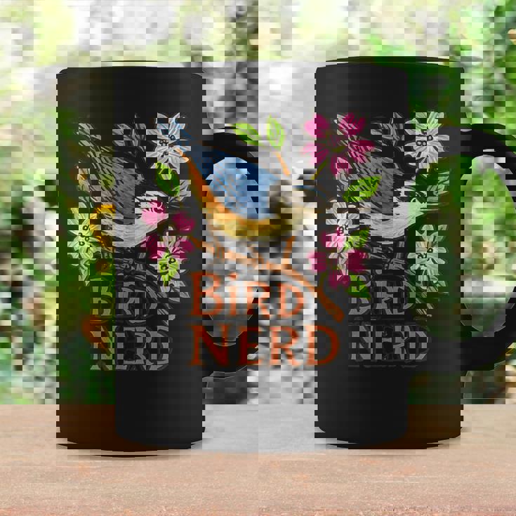 ナツハッチ 鳥 オタク ハナミズキ 木 アート コーヒーマグ ギフトのアイデア