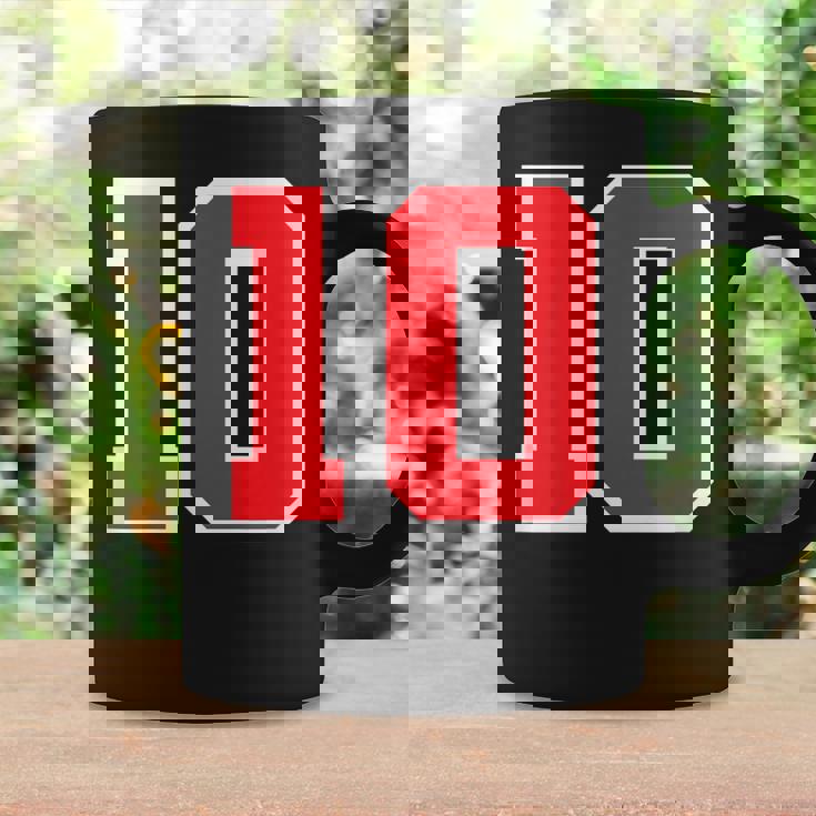 ナンバー10 スポーツジャージ 誕生日 年齢 ラッキーナンバー レッド ホワイト コーヒーマグ ギフトのアイデア