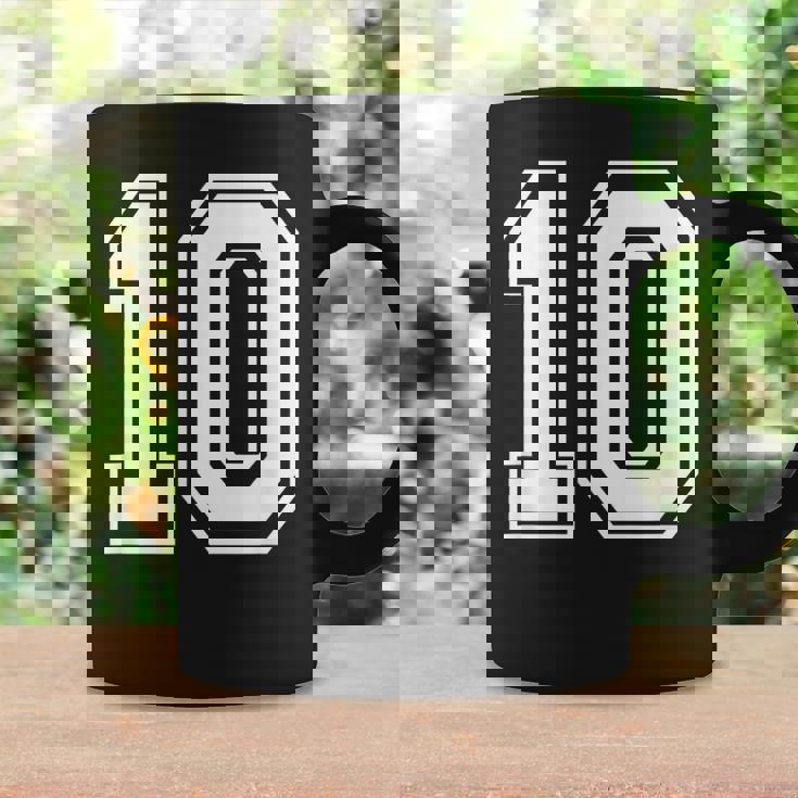 ナンバー10 誕生日ギフト スポーツ選手 チーム番号入りジャージ コーヒーマグ ギフトのアイデア