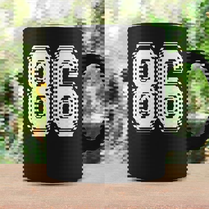 ナンバー86 86歳の誕生日ギフト選手チーム番号入りジャージ コーヒーマグ ギフトのアイデア