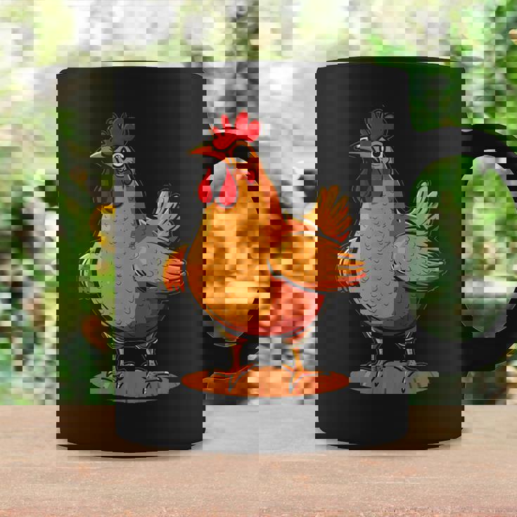 ニワトリとオンドリの胸のコスチューム コーヒーマグ ギフトのアイデア