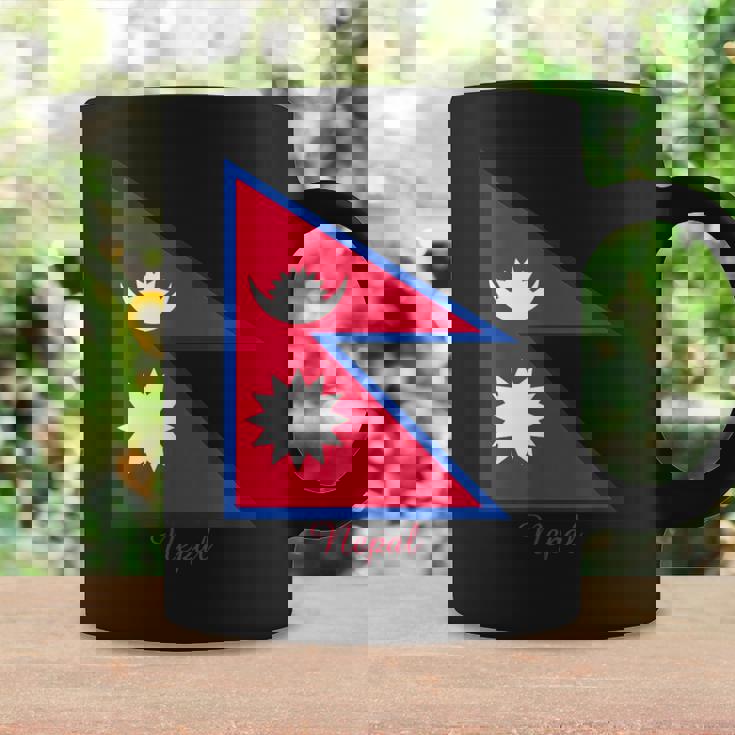 ネパールのネパール国旗のお土産。 コーヒーマグ ギフトのアイデア