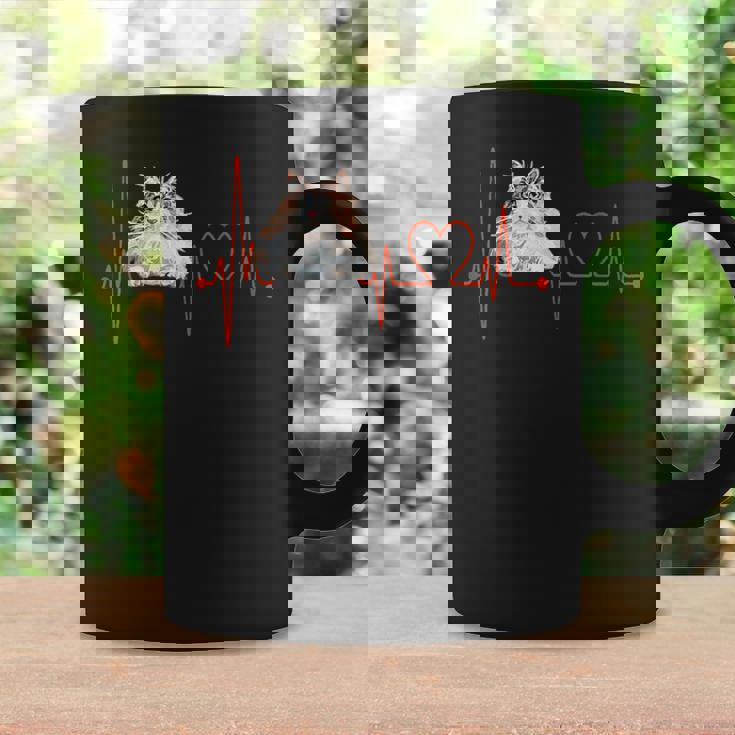 ノルウェージャンフォレストキャットハートビートekg ファニーアイラブマイキャット コーヒーマグ ギフトのアイデア