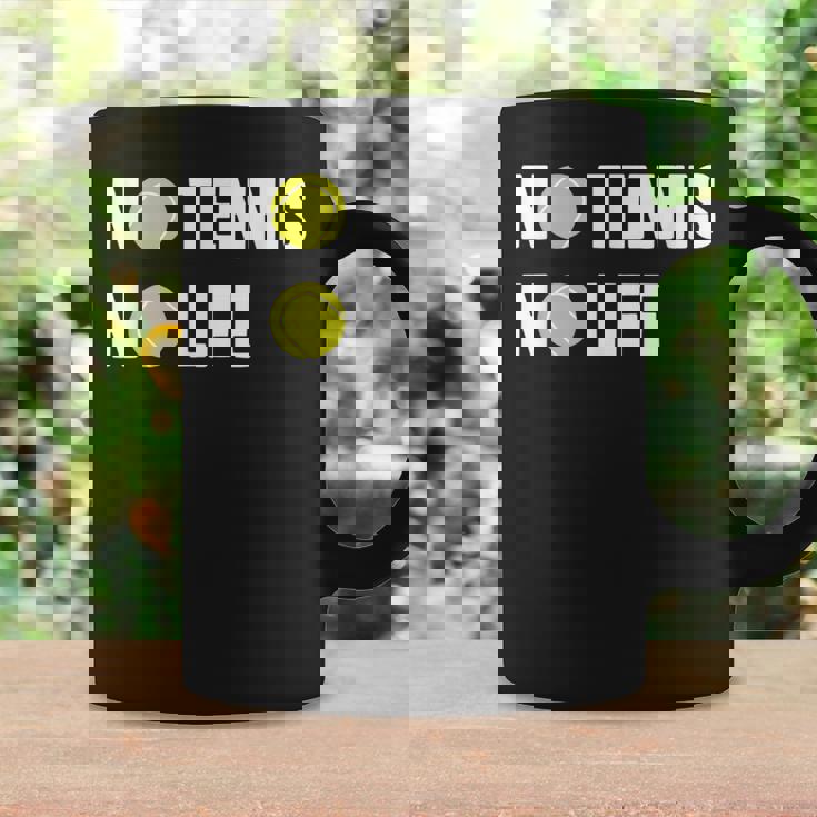 ノーテニスノーライフ テニス好き アウトドア好き ソフトテニス好き クール テニスサークル ソフトテニス コーヒーマグ ギフトのアイデア