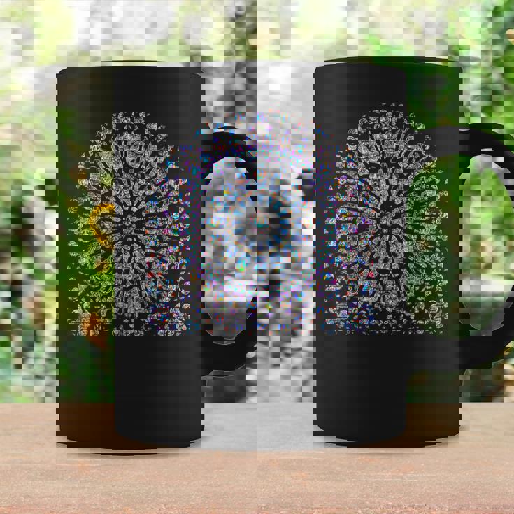 ノートルダム ステンドグラス ロゼッタ ウィンドウ コーヒーマグ ギフトのアイデア