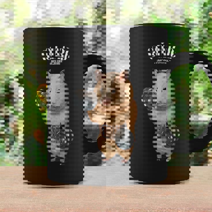 ハムスター 筋トレ ダンベル付き フィットネスジム コーヒーマグ ギフトのアイデア