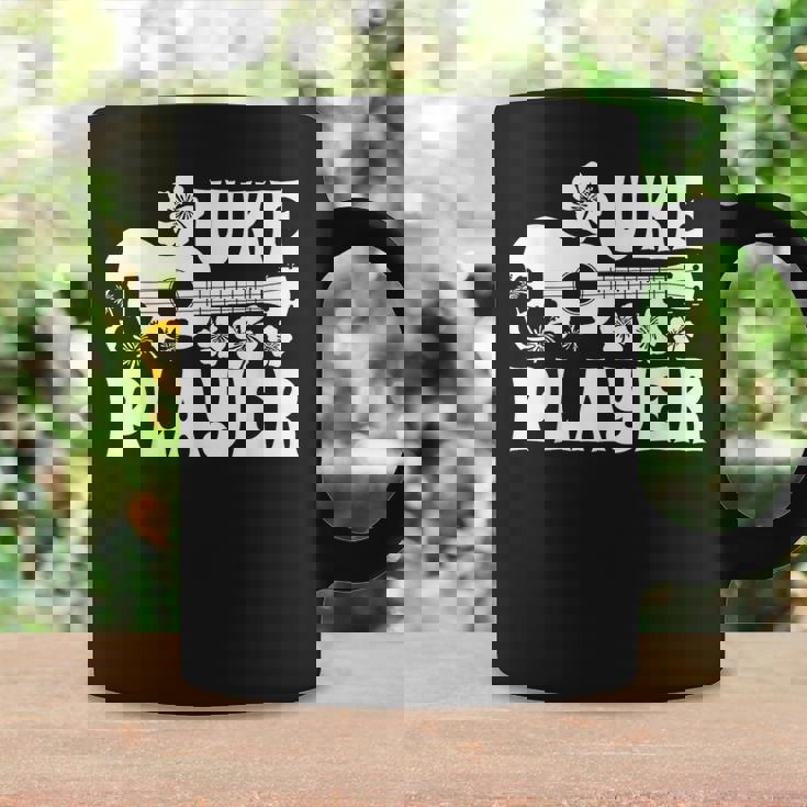 ハワイアン ウクレレ ウケ プレイヤーフラワー コーヒーマグ ギフトのアイデア