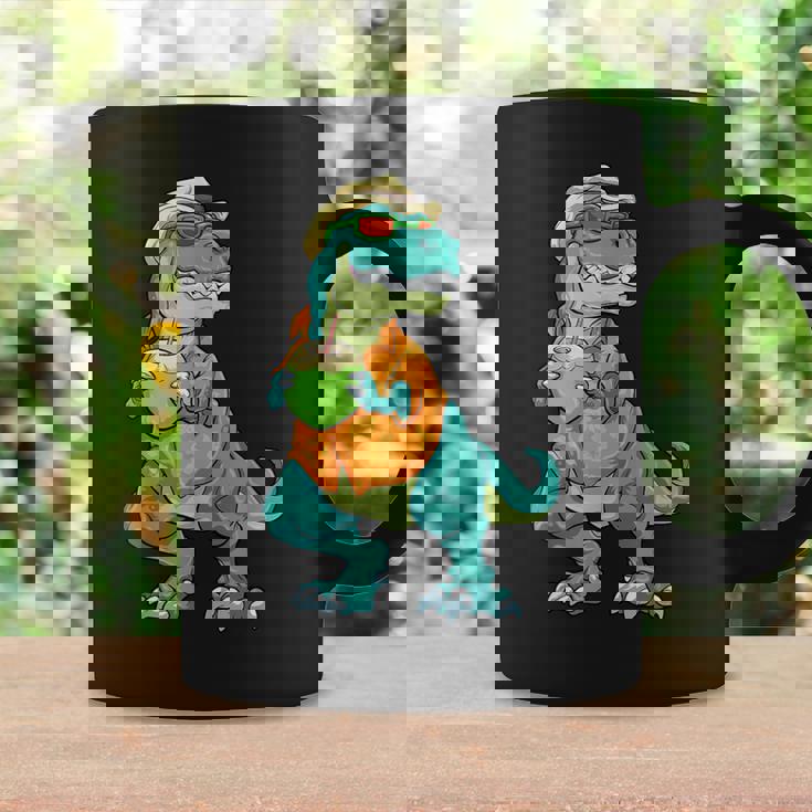 ハワイアン 恐竜 シャツ サマーレックス トロピカル バケーション アロハシャツ コーヒーマグ ギフトのアイデア