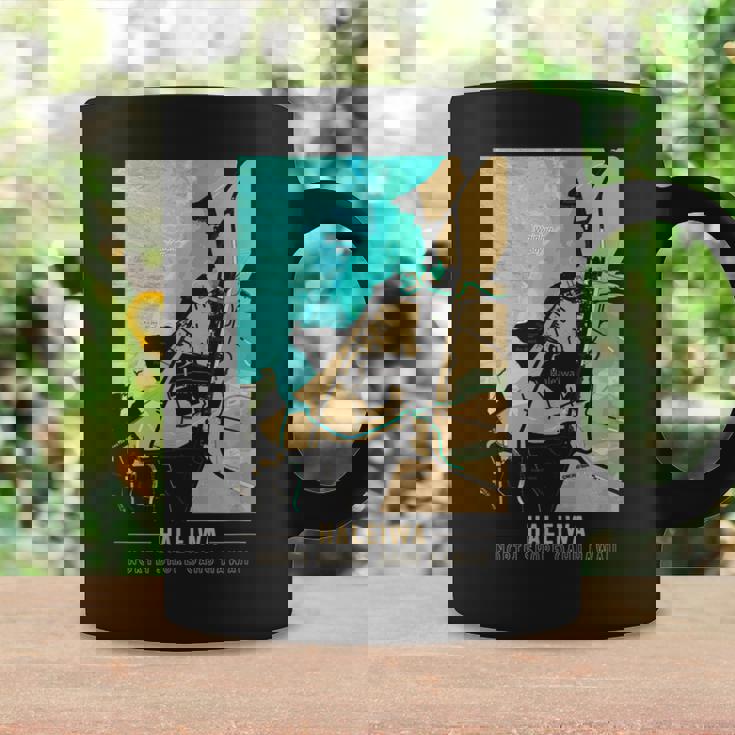 ハワイハレイワ ノースショア オアフ地図 コーヒーマグ ギフトのアイデア