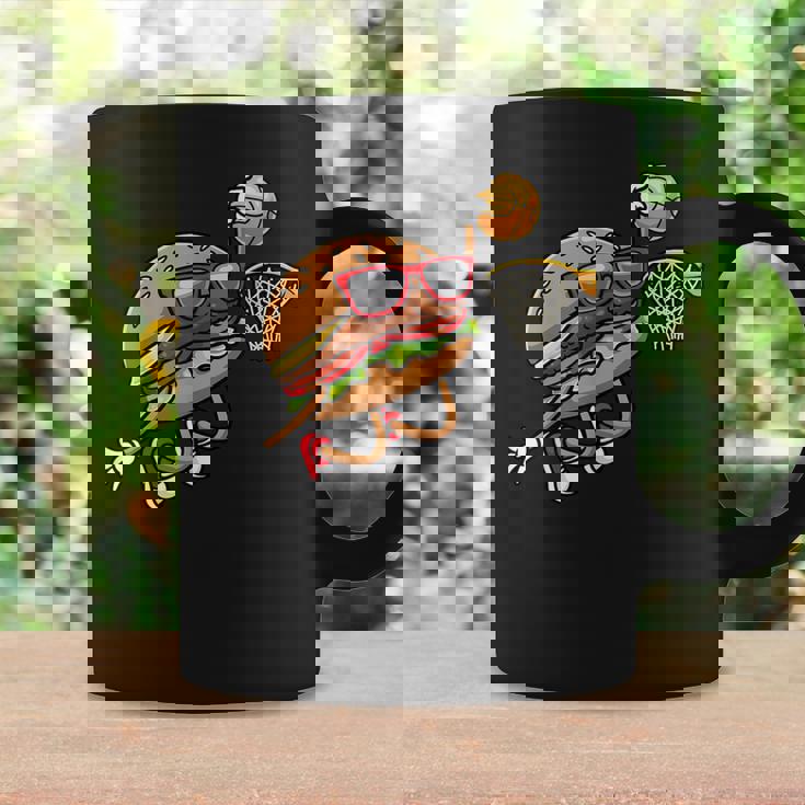 ハンバーガー バスケットボール ファーストフード バスケットボール選手 コーヒーマグ ギフトのアイデア