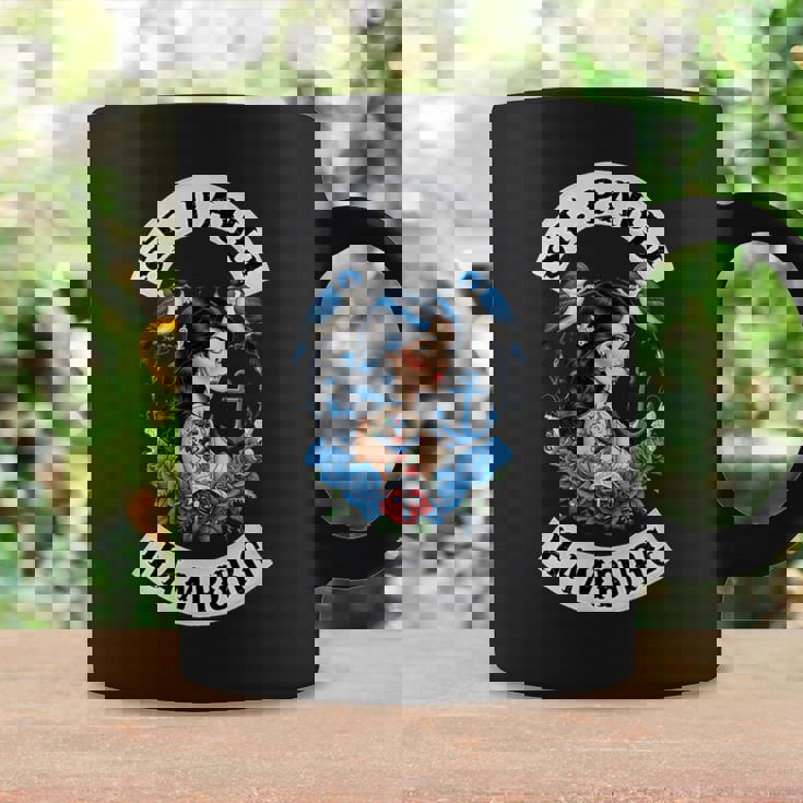 ハンブルク ザンクトパウリ レーパーバーン 港 セーラー タトゥー ガール コーヒーマグ ギフトのアイデア