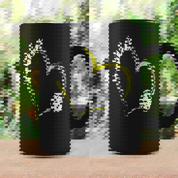 ハート ピックルボール ラブパドル スポーツ ピックルボール コーヒーマグ ギフトのアイデア