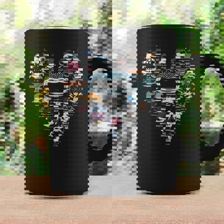 ハート ラブ サメ フェイス ファニー シャルカホリック コーヒーマグ ギフトのアイデア