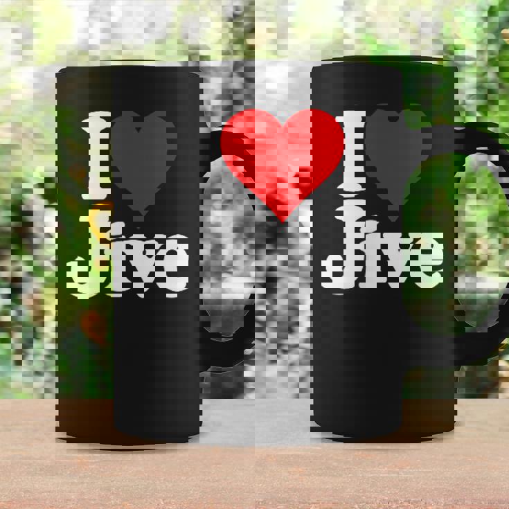 ハートジャイブジャズダンスミュージックが大好き コーヒーマグ ギフトのアイデア