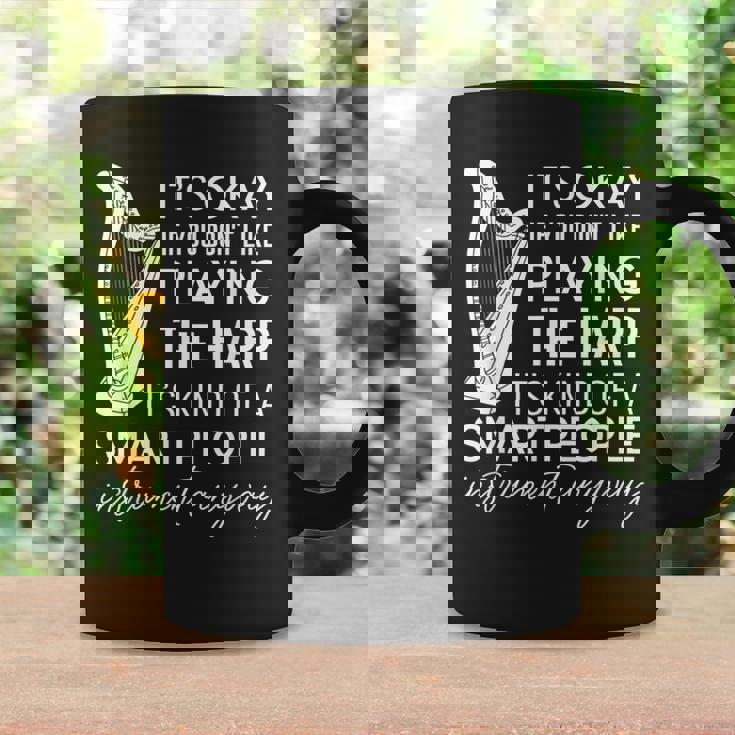 ハープを弾くのが嫌いなら大丈夫 コーヒーマグ ギフトのアイデア