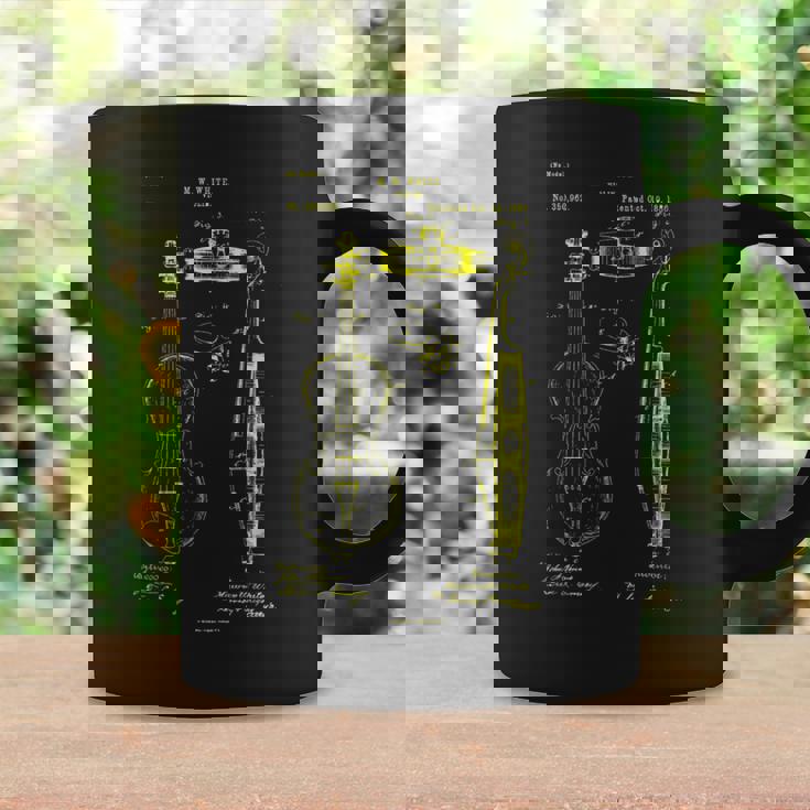 バイオリン奏者 バイオリン ビンテージ 特許 ストリング オーケストラ コーヒーマグ ギフトのアイデア