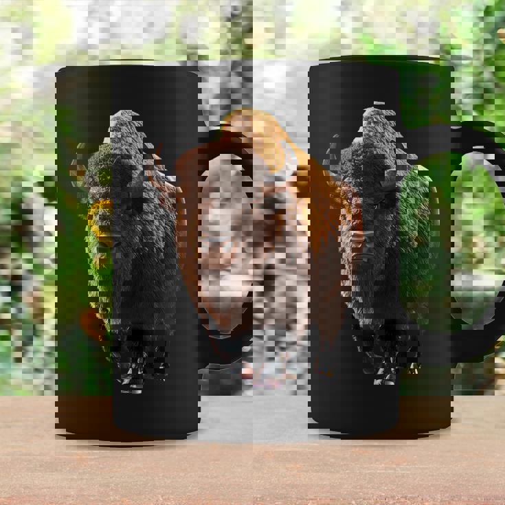 バイソン ヨーロッパバイソン 野牛 アメリカバイソン アメリカンバッファロー コーヒーマグ ギフトのアイデア