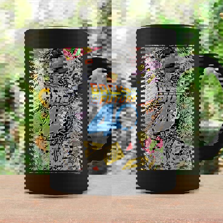 バック・トゥ・ザ・フューチャー 40周年記念ステッカー コラージュ コーヒーマグ ギフトのアイデア