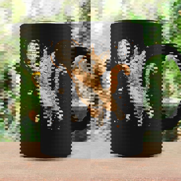 バレーボール選手のかわいいバレーボール猫。 コーヒーマグ ギフトのアイデア