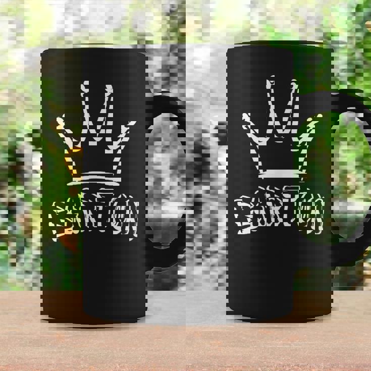 バートンのファミリーネーム クールなバートンの名前とロイヤルクラウン コーヒーマグ ギフトのアイデア