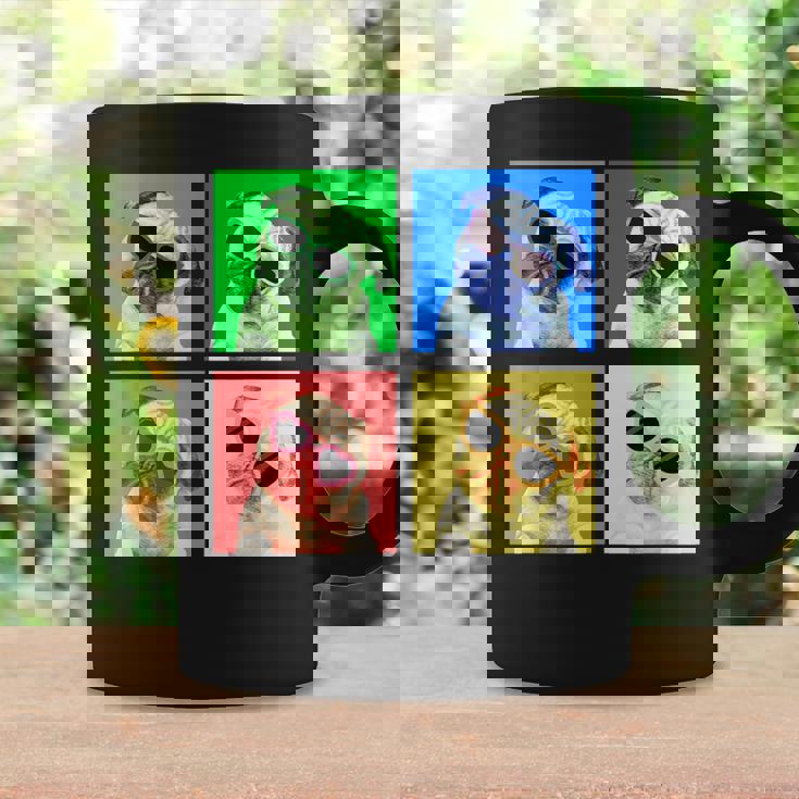 パグ 面白いtシャツ 犬 かわいい メンズ 子供 おもしろ 服 雑貨 グッズ ネタ わんこ イヌ 黒パグ コーヒーマグ ギフトのアイデア