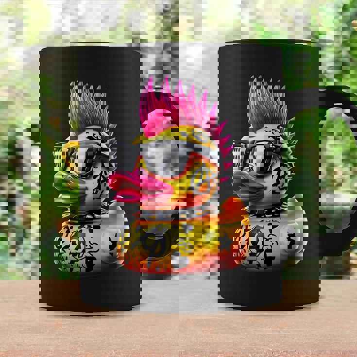 パンク アヒル アヒルの子 パンクロック 面白い 動物好き コーヒーマグ ギフトのアイデア