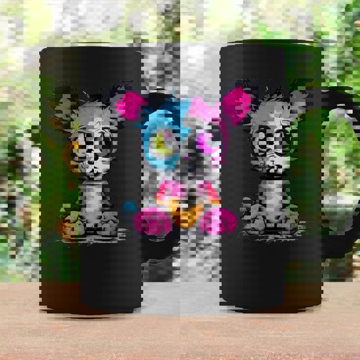 パンク モンスター 都会のぬいぐるみ くま 不気味でかわいい 怖い コーヒーマグ ギフトのアイデア