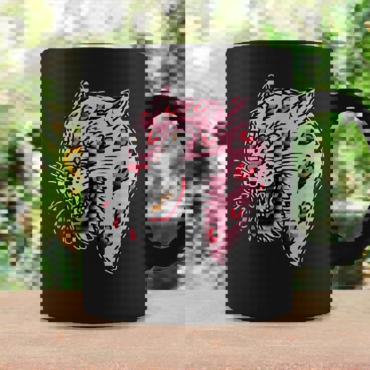 パンサーピンク×ハートラブトラディショナルフラッシュ コーヒーマグ ギフトのアイデア