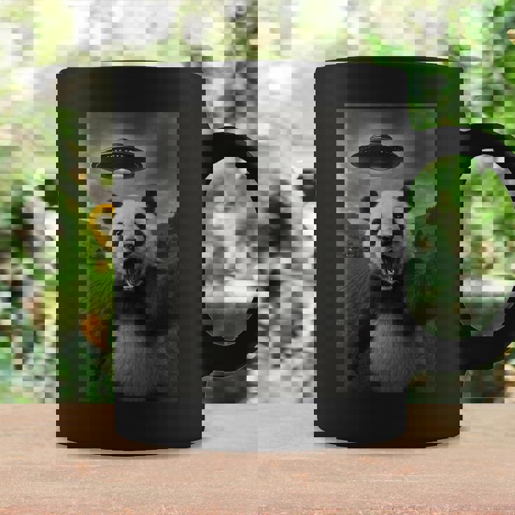 パンダ セルフィー エイリアン Ufo 面白い 男の子 男性 女性 キッズ コーヒーマグ ギフトのアイデア