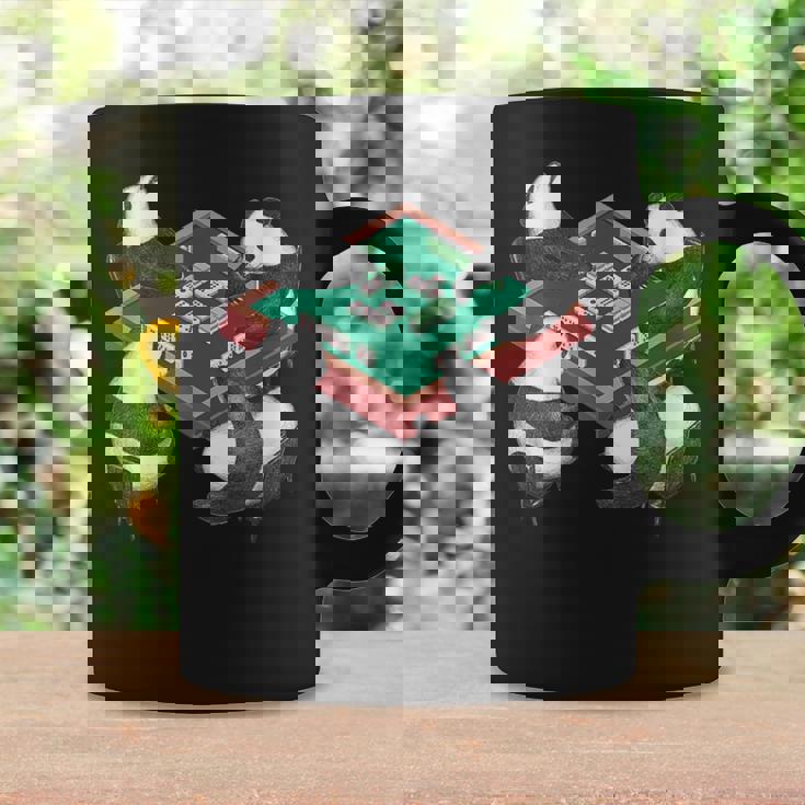 パンダ 麻雀 面白いtシャツ 動物 文字入り メンズ おもしろ 面白い 服 おもしろグッズ ネタ 雀士 コーヒーマグ ギフトのアイデア