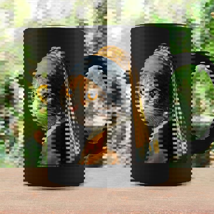 パールイヤリング付き猫 フェルメール コーヒーマグ ギフトのアイデア