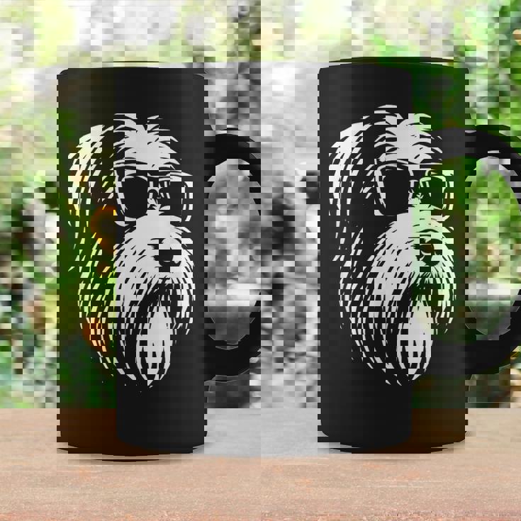 ビアデッド・コリー サングラス 犬 グラフィック デザイン コーヒーマグ ギフトのアイデア