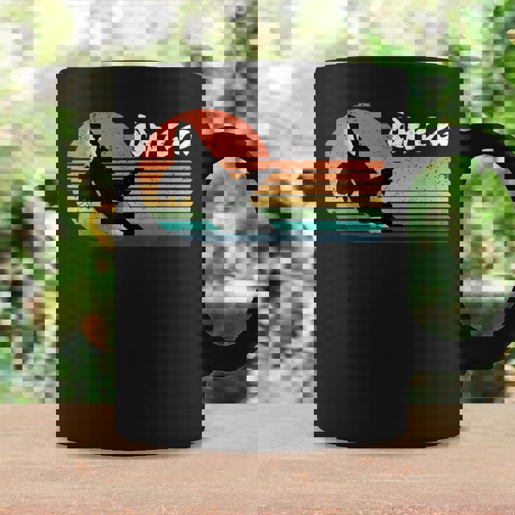 ビンテージ シャチ デザイン レトロ 美的 海 恋人 海 イルカ コーヒーマグ ギフトのアイデア