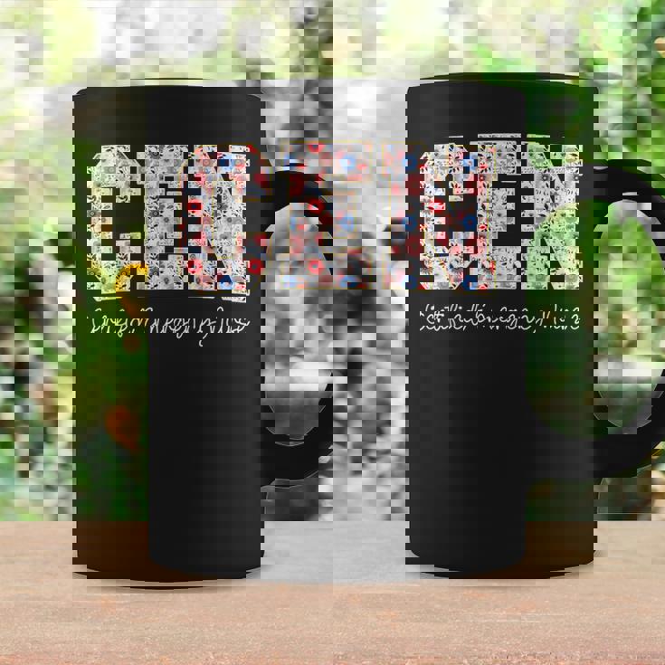 ビンテージcen認定緊急看護師ワイルドフラワーer医師 コーヒーマグ ギフトのアイデア