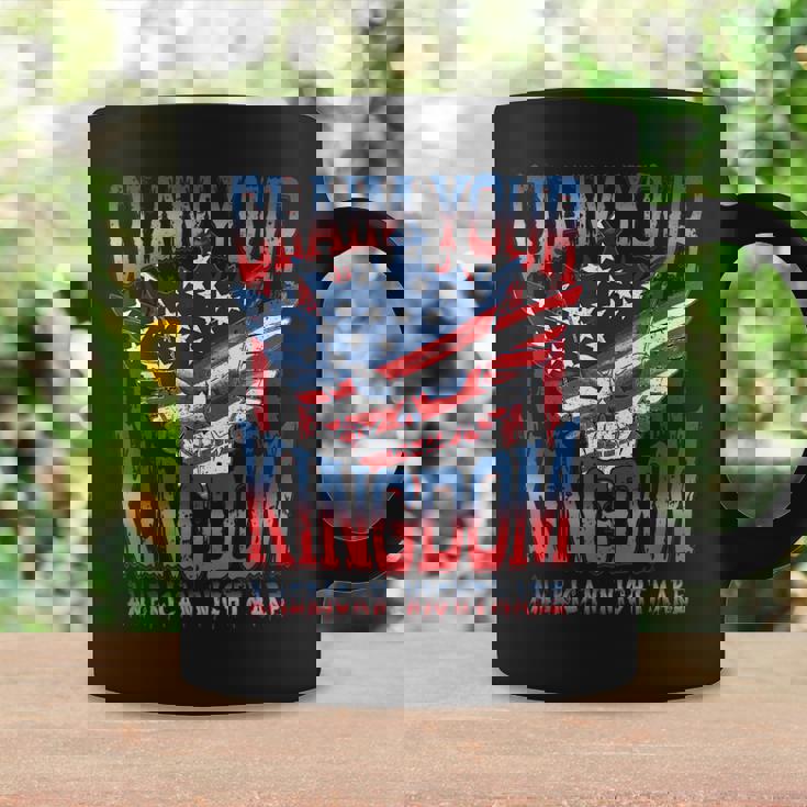 ビンテージアメリカ国旗ドリームクレームユアキングダムの悪夢 コーヒーマグ ギフトのアイデア