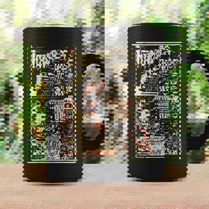 ビンテージホラーフェストポスターハロウィン映画オールドタイムホラー コーヒーマグ ギフトのアイデア