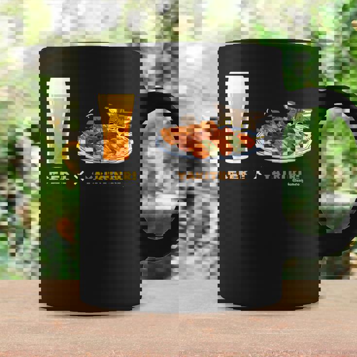 ビールとやきとりとねこ ビール 焼き鳥 猫 コーヒーマグ ギフトのアイデア