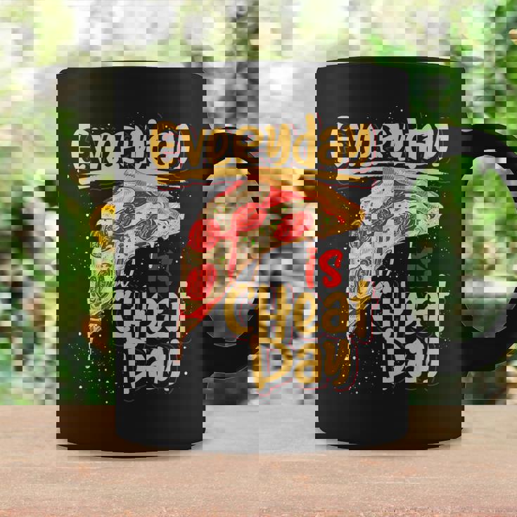 ピザ 美味しい食べ物 恋人 炭酸 不健康なダイエット チートデー コーヒーマグ ギフトのアイデア